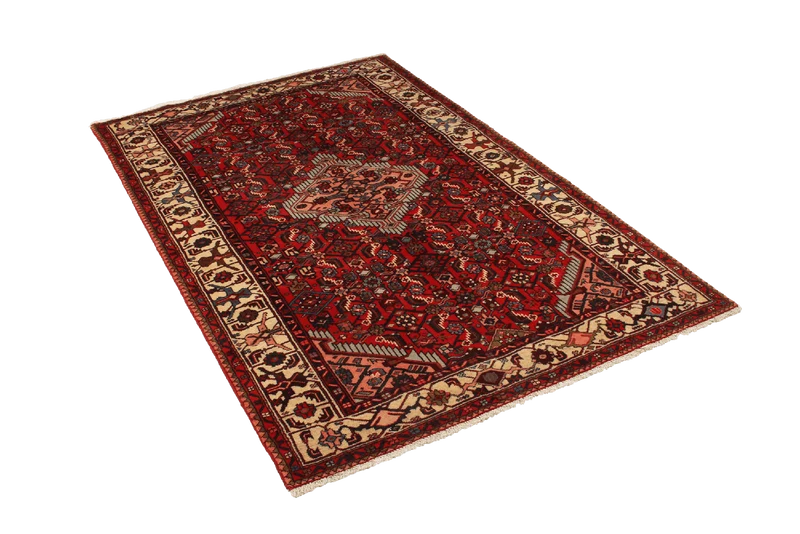 Assadabad · Handgeknüpft – Rot, 202x128 cm
