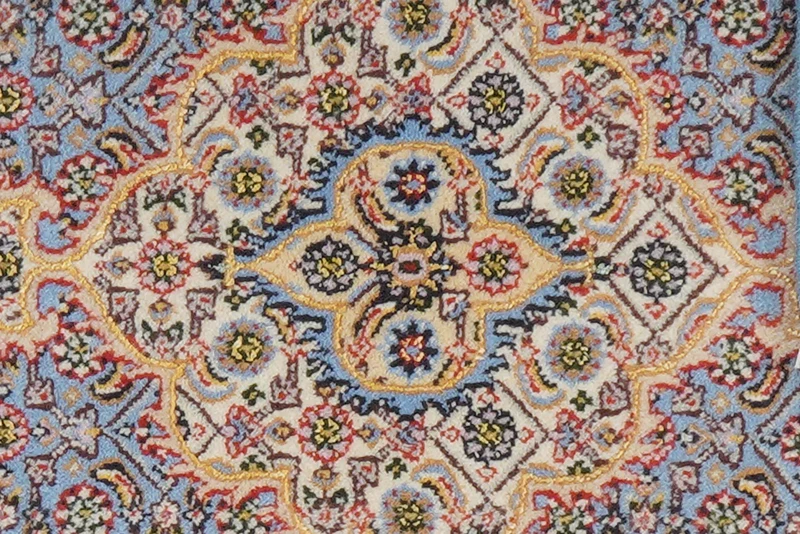 Moud Mahi · Handgeknüpft – Blau, 122x78 cm