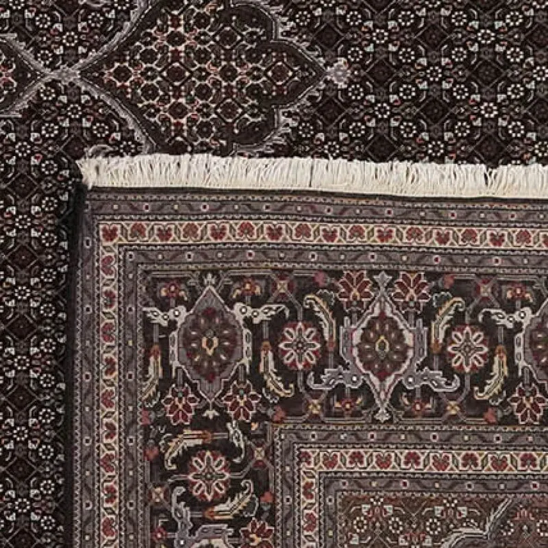 Tabriz 40 Raj · Handgeknüpft – Schwarz, 351x252 cm