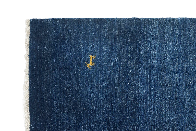 Gabbeh · Handgeknüpft – Blau, 205x153 cm