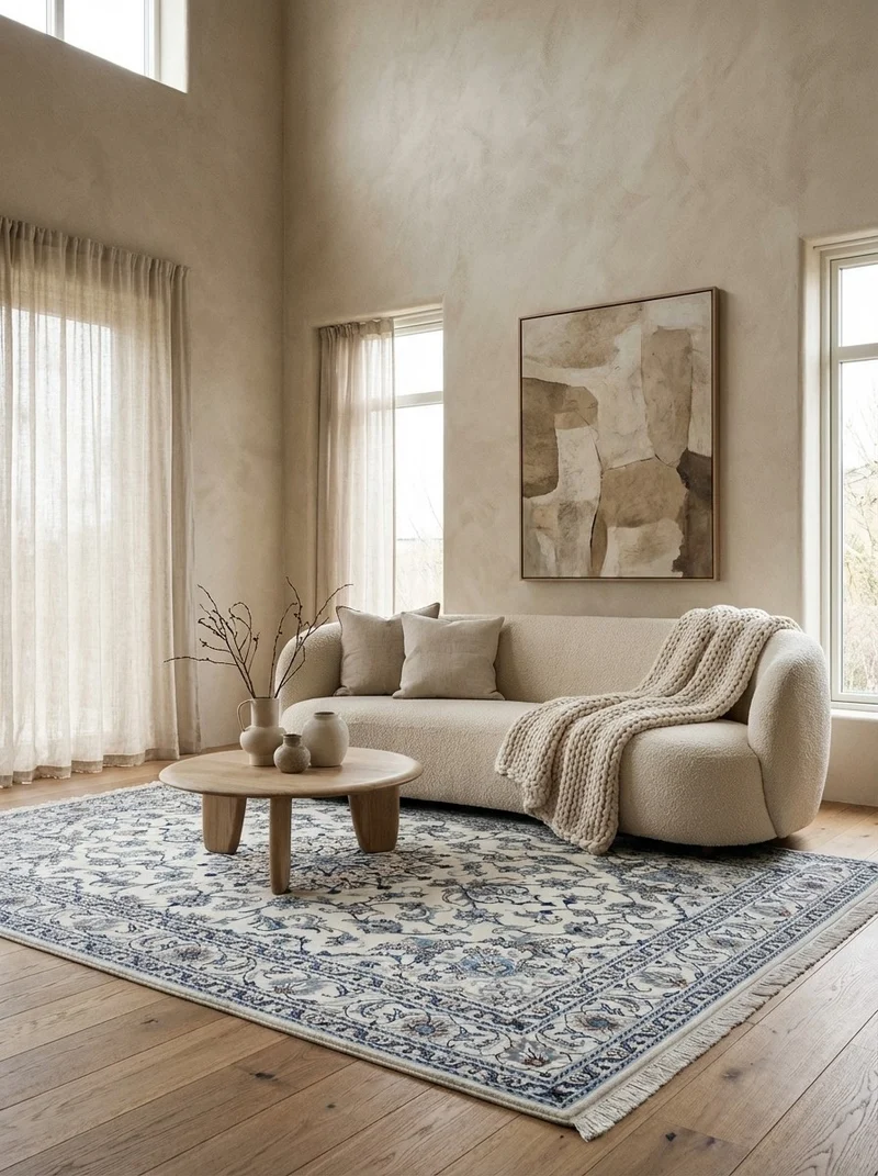 Nain 12La · Handgeknüpft – Beige, 240x157 cm