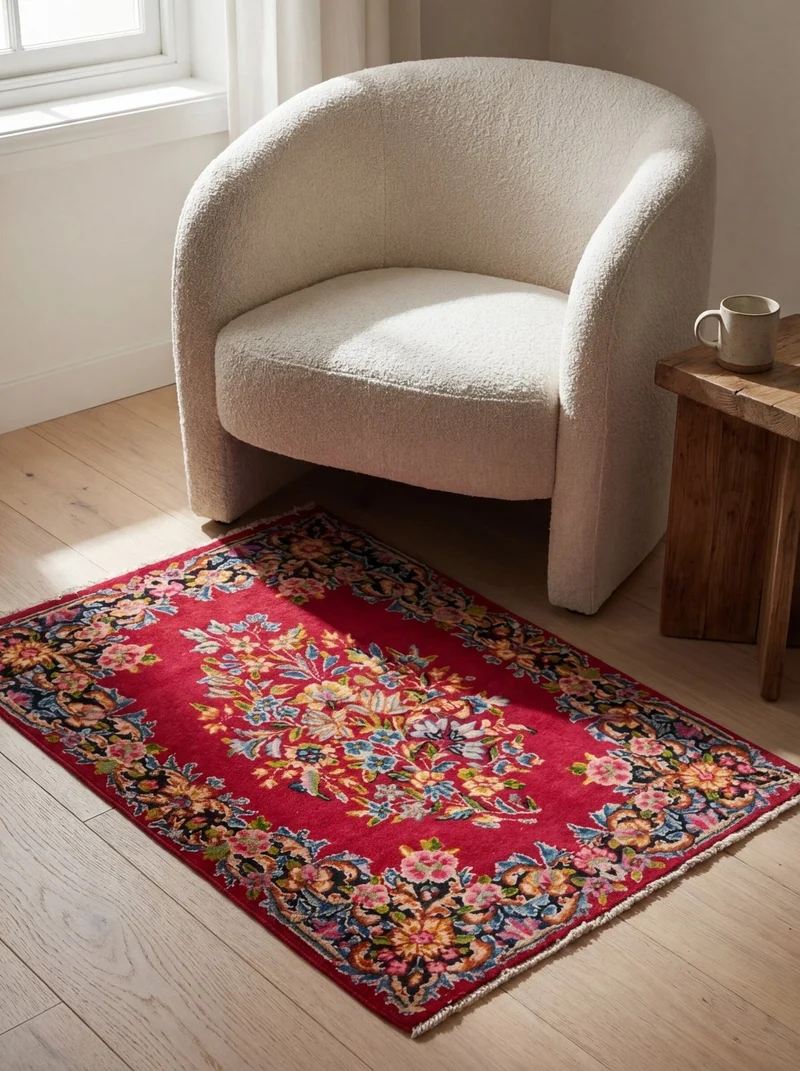 Yazd · Handgeknüpft – Rot, 81x53 cm