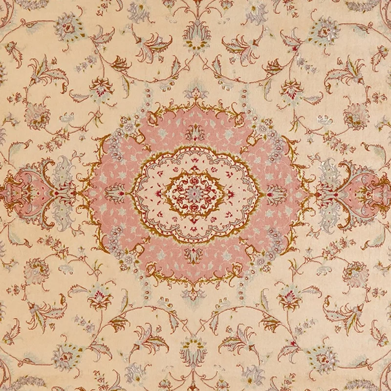 Tabriz 50 Raj · Handgeknüpft – Beige, 254x202 cm