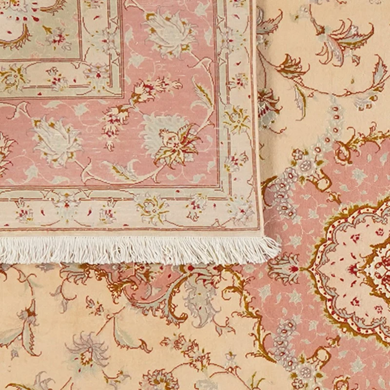 Tabriz 50 Raj · Handgeknüpft – Beige, 254x202 cm