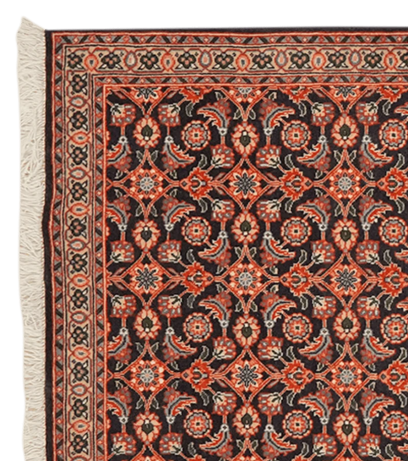 Tabriz 50 Raj · Handgeknüpft – Blau, 200x66 cm