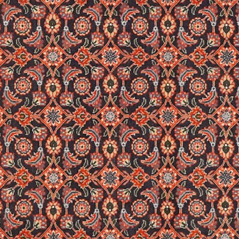 Tabriz 50 Raj · Handgeknüpft – Blau, 200x66 cm