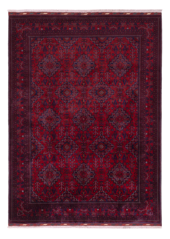 Afghan Teppich 167x231cm - Orientteppich - rot
