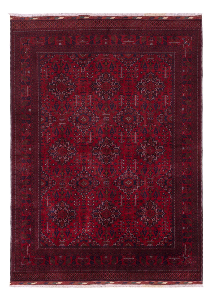 Afghan Teppich 167x232cm - Orientteppich - rot