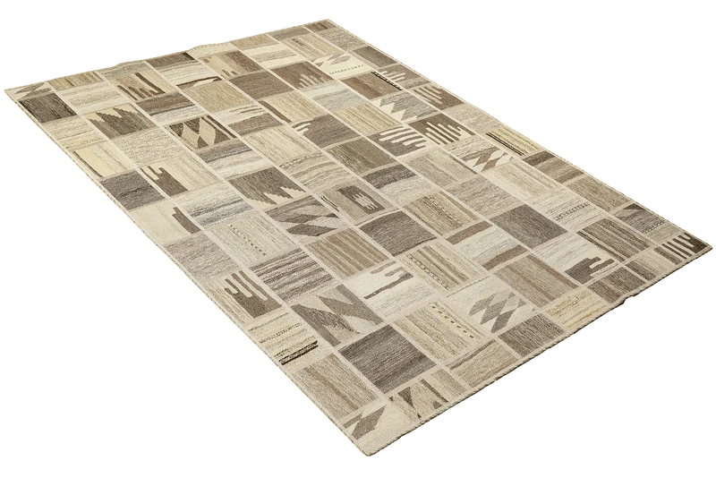 Kelim Tekkeh · Handgewebt – Beige, 200x150 cm