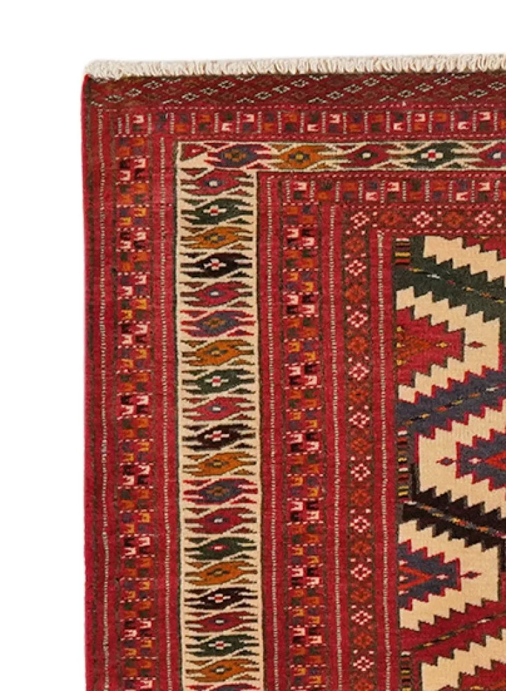 Turkman · Handgeknüpft – Bunt, 63x128 cm