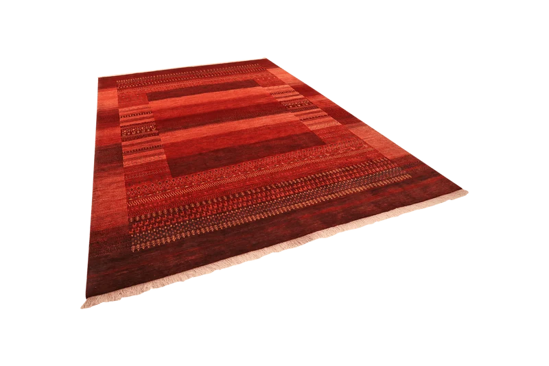 Rizbaf · Handgeknüpft – Rot, 322x260 cm