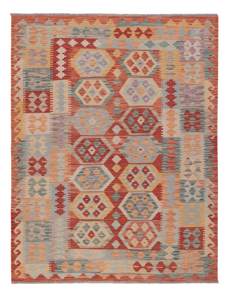 Kelim Maimene Teppich 149x193cm - mehrfarbig