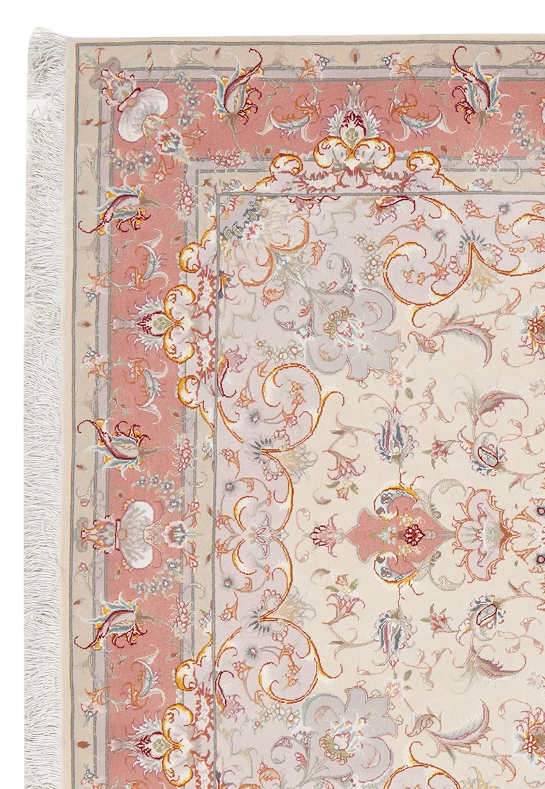 Tabriz 50 Raj · Handgeknüpft – Beige, 208x150 cm