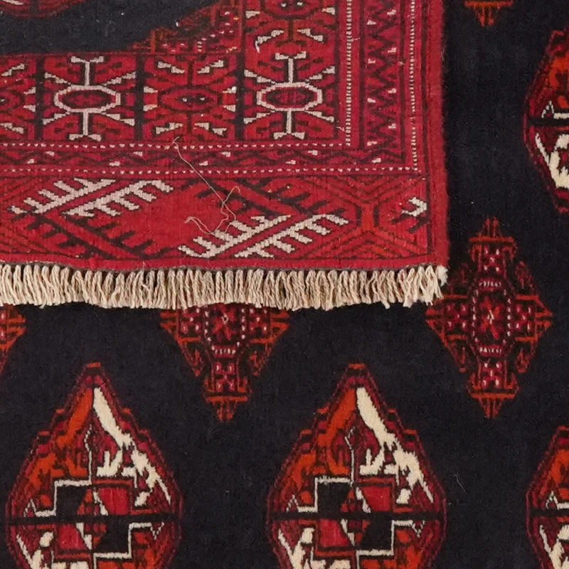 Turkman · Handgeknüpft – Blau, 128x106 cm