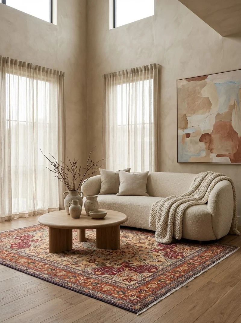 Tabriz Old · Handgeknüpft – Beige, 185x150 cm