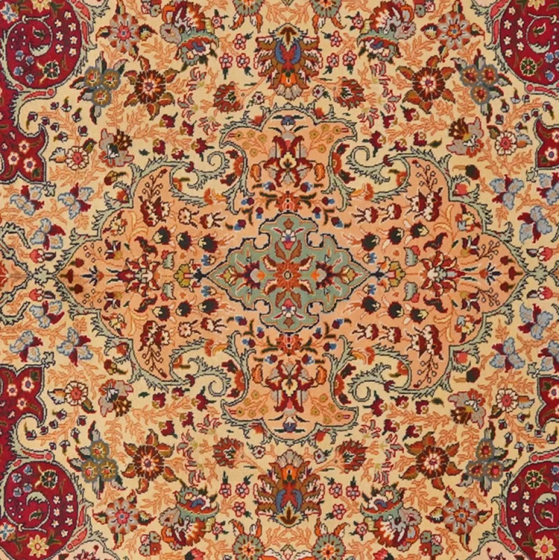 Tabriz Old · Handgeknüpft – Beige, 185x150 cm