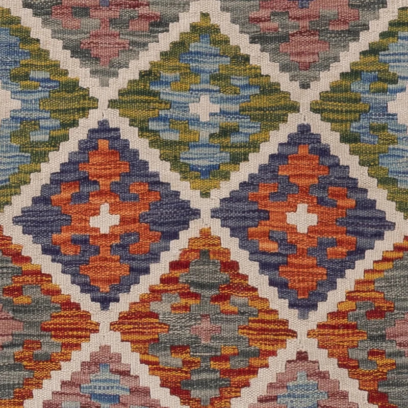 Kelim Maimene Teppich 64x188cm - mehrfarbig