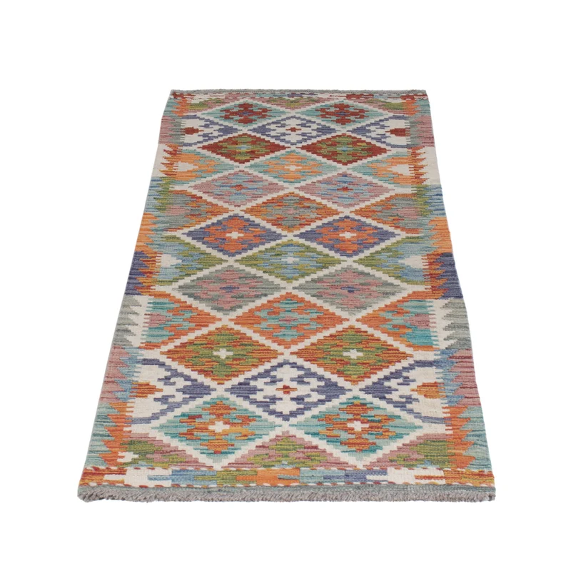 Kelim Maimene Teppich 64x188cm - mehrfarbig