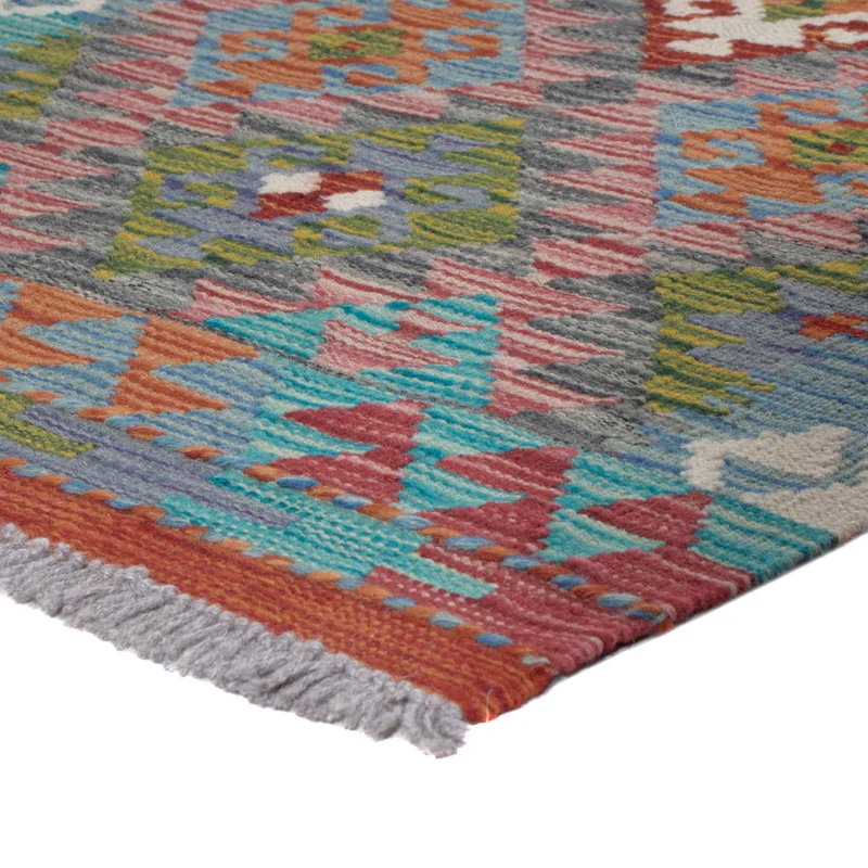 Kelim Maimene Teppich 62x200cm - mehrfarbig