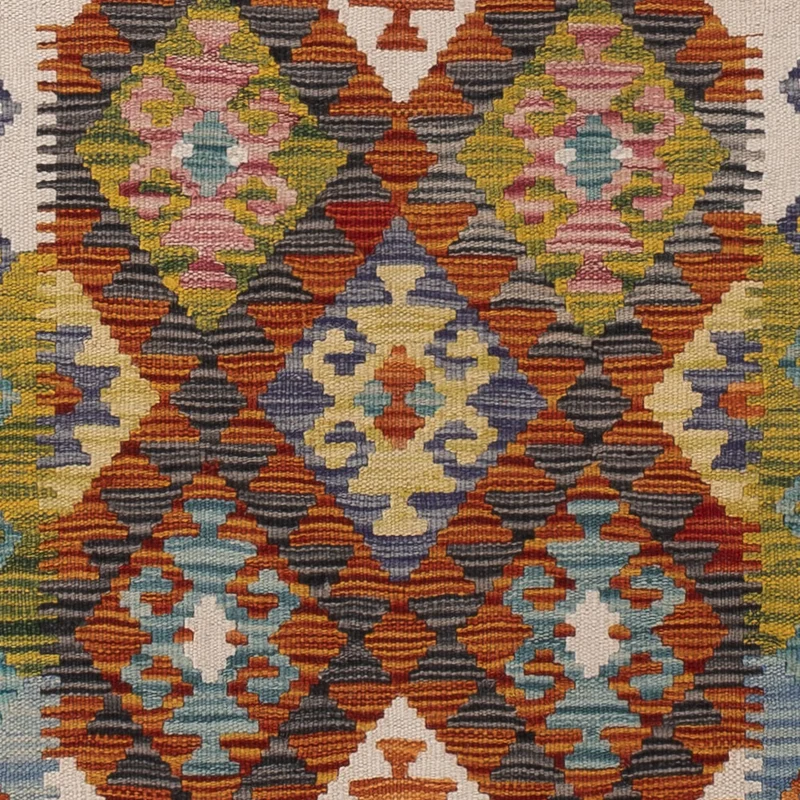 Kelim Maimene Teppich 60x202cm - mehrfarbig