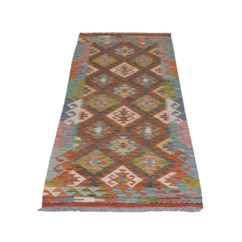 Kelim Maimene Teppich 60x202cm - mehrfarbig