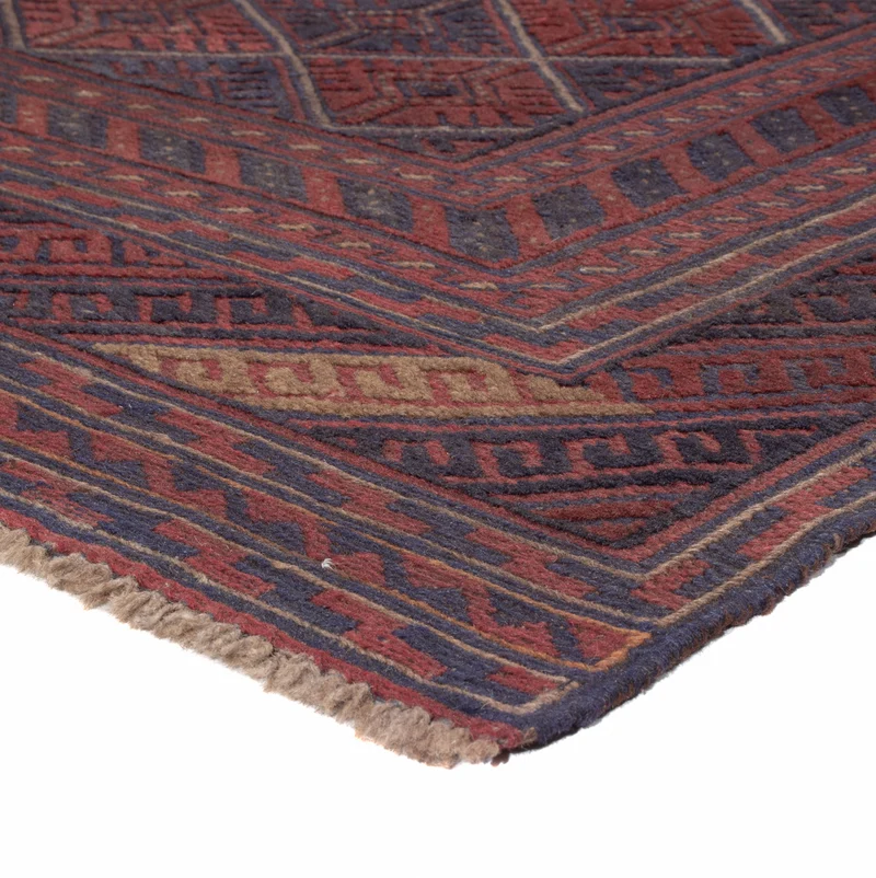 Kelim Afghan Teppich 144x179cm - mehrfarbig