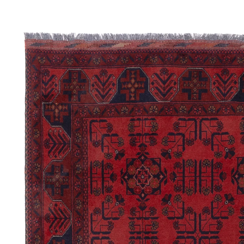 Afghan Teppich - Kunduz - 169 x 232 cm - rot