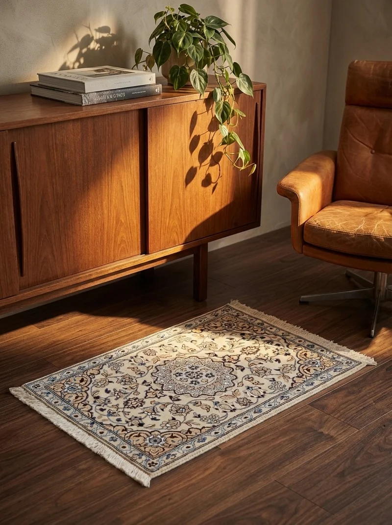 Nain 9La · Handgeknüpft – Beige, 100x68 cm