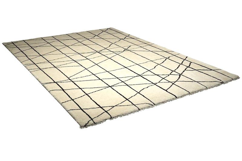 Gabbeh Basi · Handgeknüpft – Beige, 290x206 cm