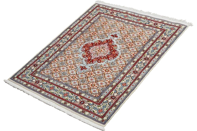 Moud Mahi · Handgeknüpft – Beige, 112x75 cm
