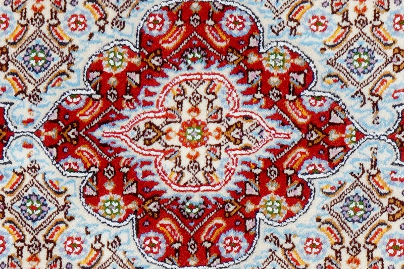 Moud Mahi · Handgeknüpft – Beige, 112x75 cm