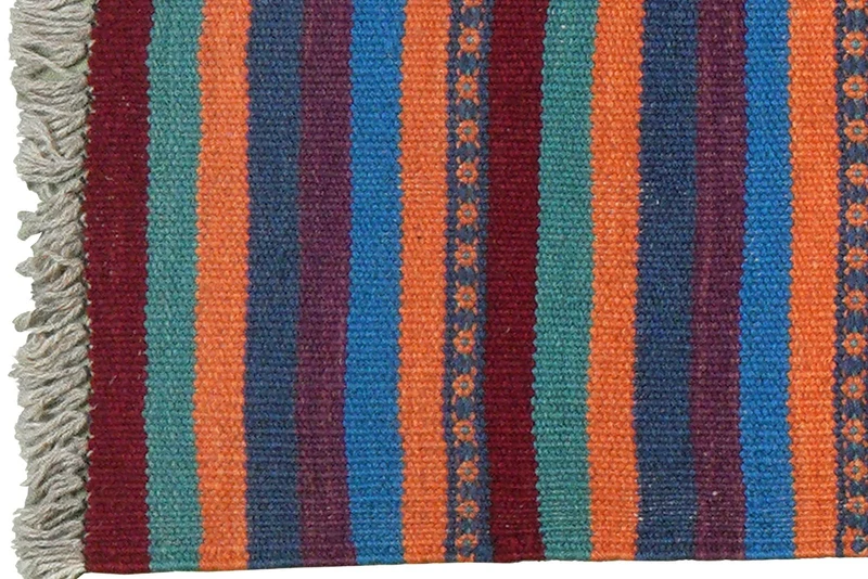 Kelim Gashgai · Handgewebt – Bunt, 197x60 cm