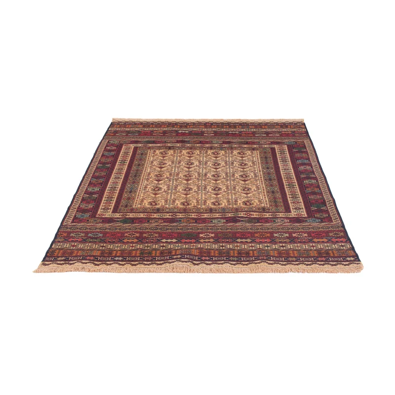 Kelim Afghan Teppich 129x200cm - mehrfarbig
