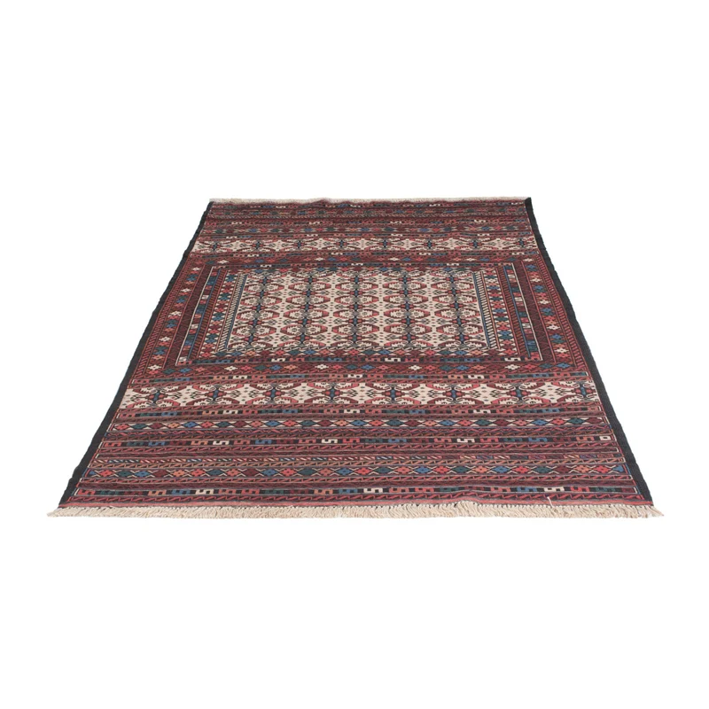 Kelim Afghan Teppich 118x207cm - mehrfarbig