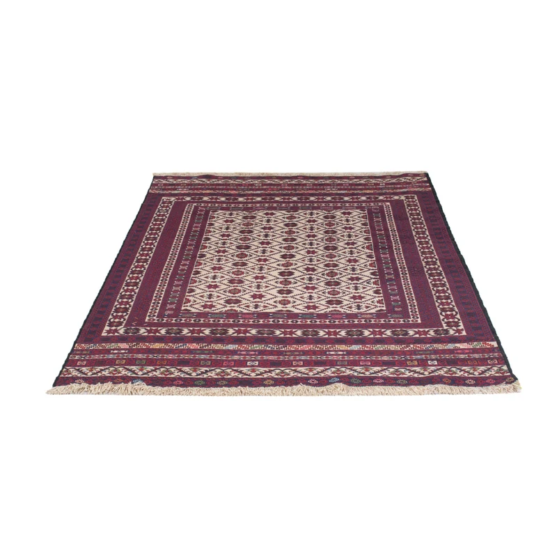 Kelim Afghan Teppich 127x189cm - mehrfarbig