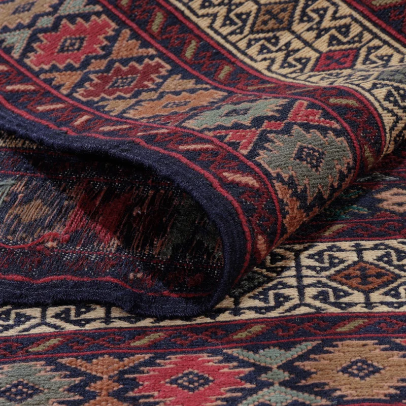 Kelim Afghan Teppich 127x195cm - mehrfarbig