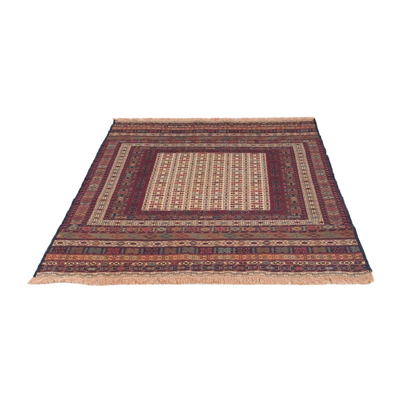 Kelim Afghan Teppich 127x195cm - mehrfarbig