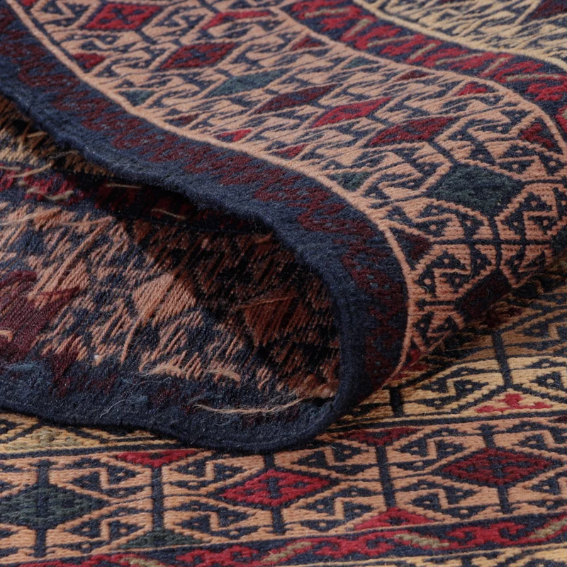 Kelim Afghan Teppich 127x188cm - mehrfarbig