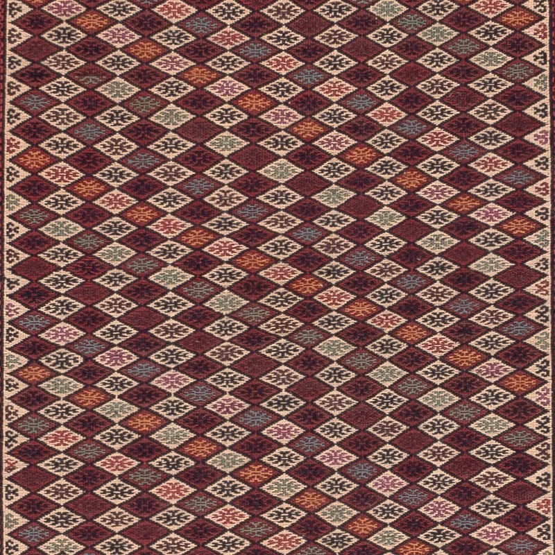 Kelim Afghan Teppich 120x186cm - mehrfarbig
