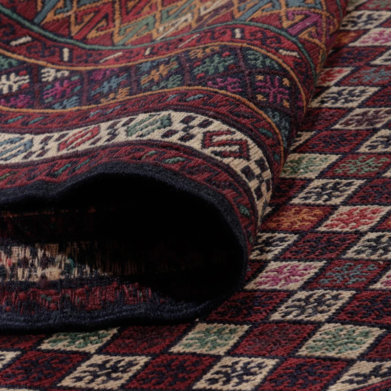 Kelim Afghan Teppich 120x186cm - mehrfarbig