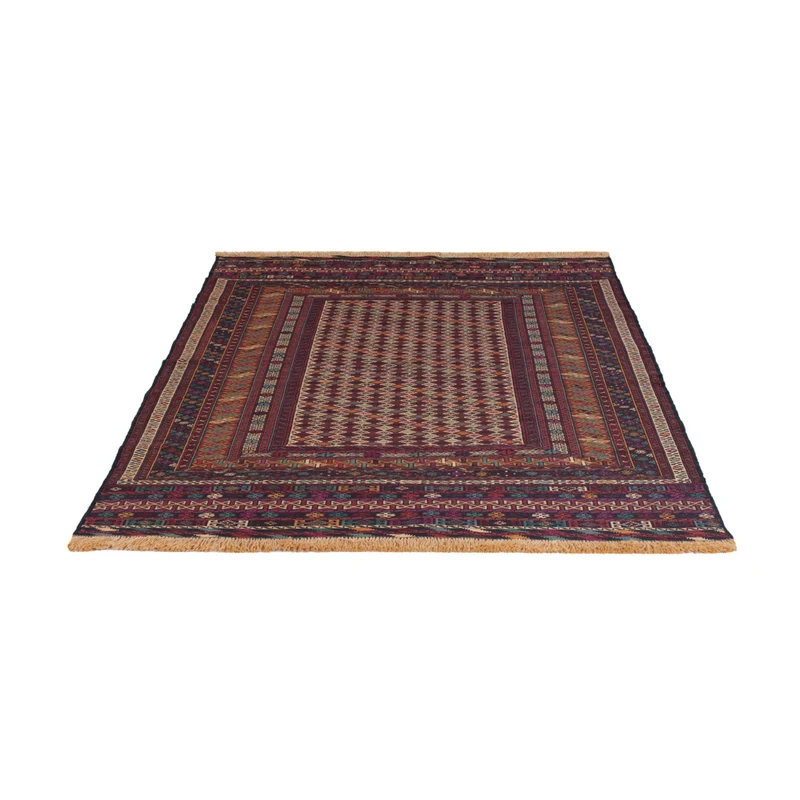 Kelim Afghan Teppich 120x186cm - mehrfarbig