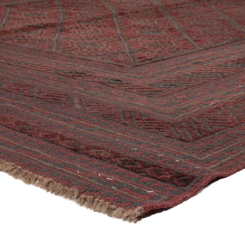 Kelim Afghan Teppich 205x276cm - mehrfarbig