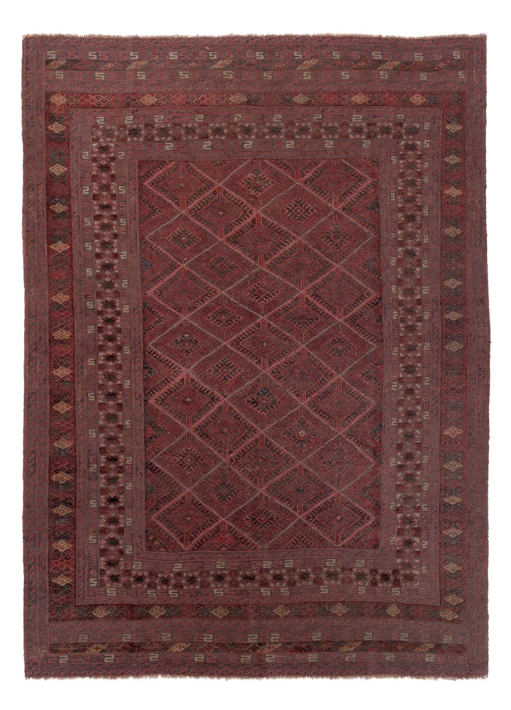 Kelim Afghan Teppich 201x278cm - mehrfarbig