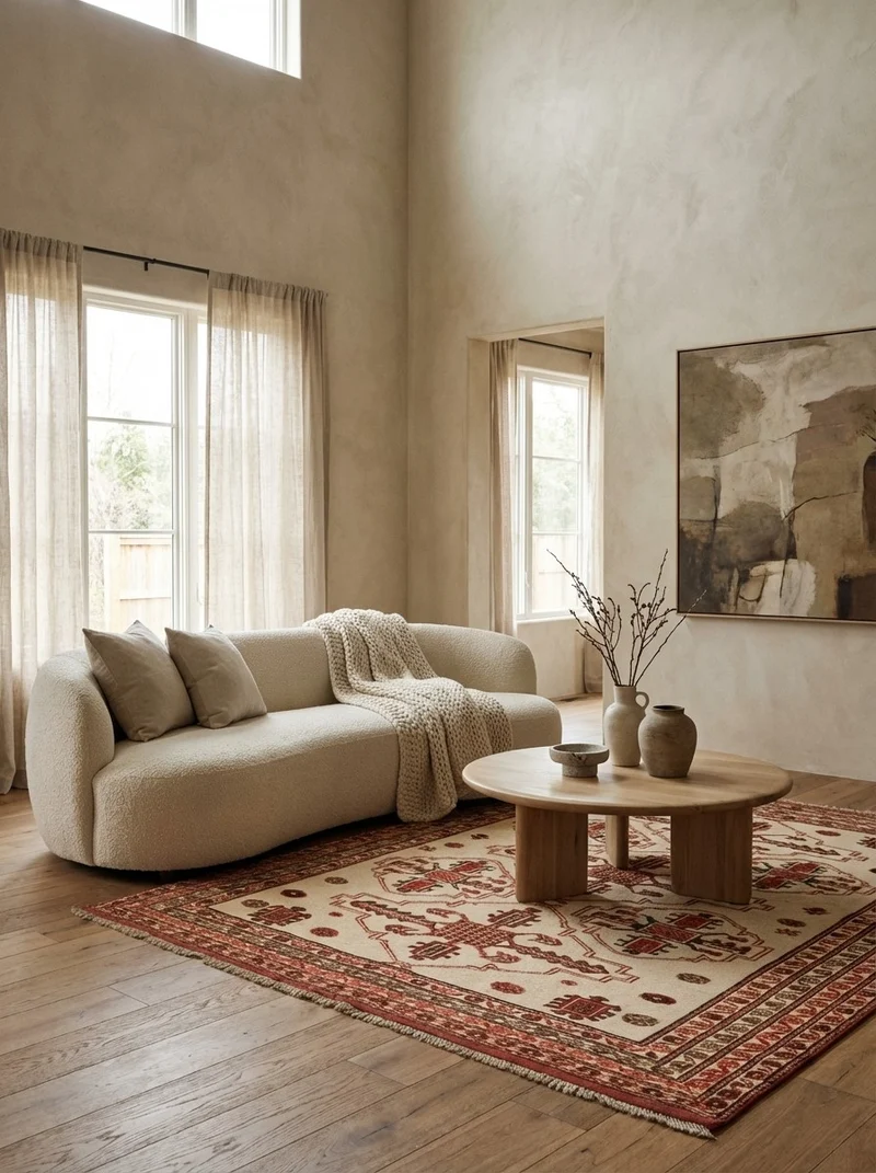 Kelim Belutch · Handgewebt – Beige, 204x177 cm