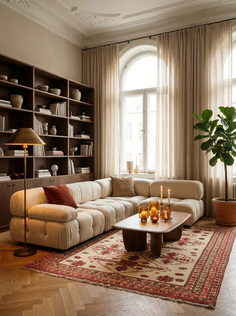 Kelim Belutch · Handgewebt – Beige, 204x177 cm