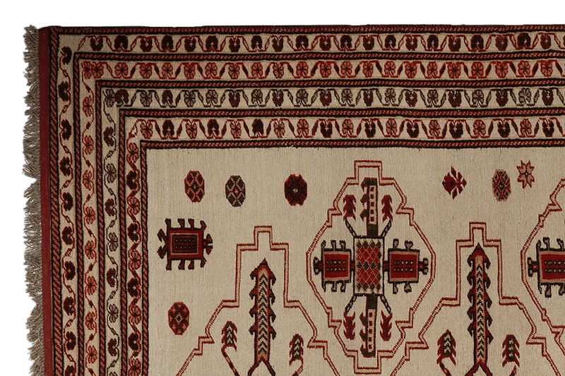 Kelim Belutch · Handgewebt – Beige, 204x177 cm