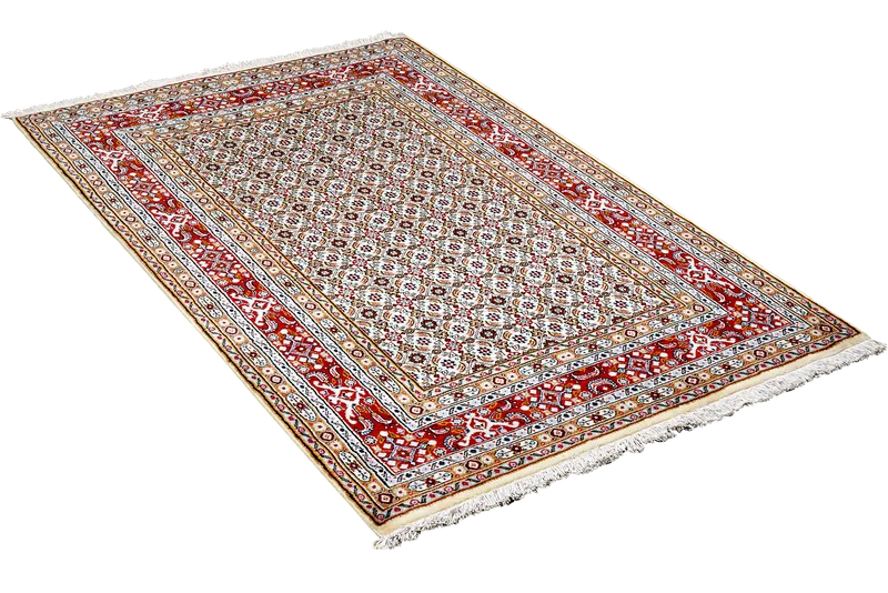 Moud Mahi · Handgeknüpft – Beige, 155x99 cm