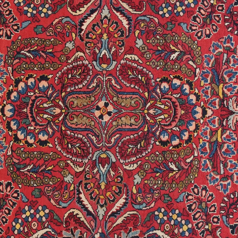 Lilian · Handgeknüpft – Rot, 197x159 cm