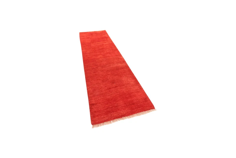 Gabbeh · Handgeknüpft – Rot, 255x82 cm
