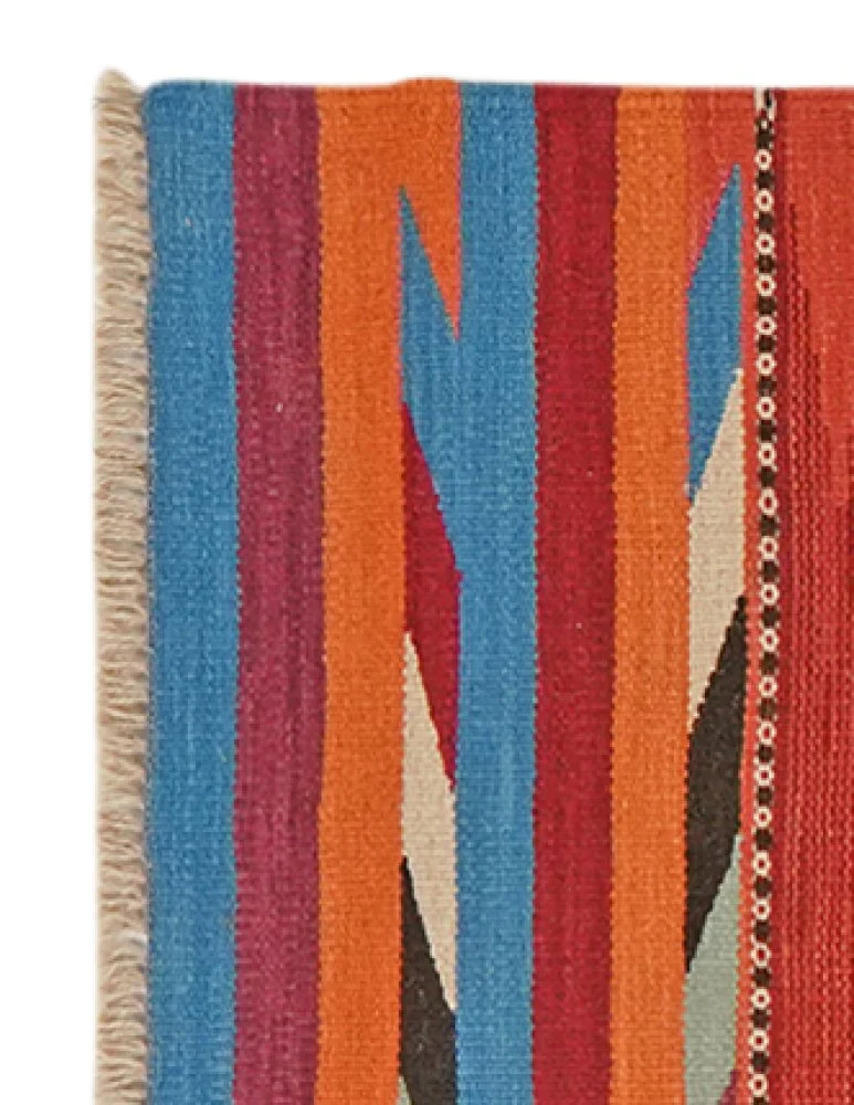 Kelim Gashgai · Handgewebt – Bunt, 200x68 cm